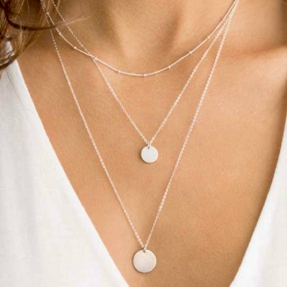 Jewelry - Multi Layer Double Coin Necklace